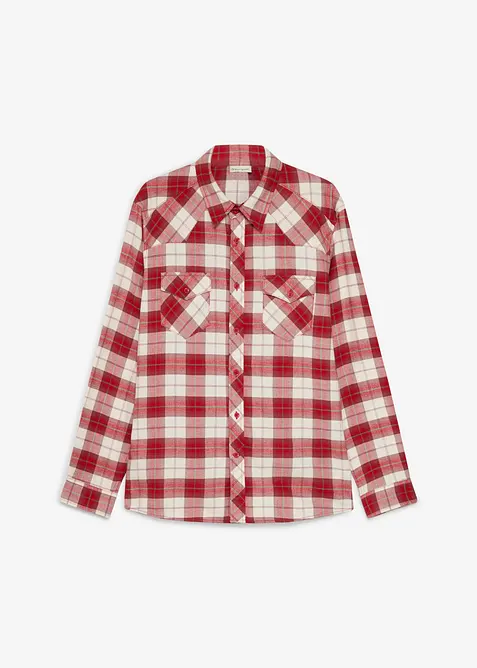 Camicia in flanella di puro cotone, bonprix
