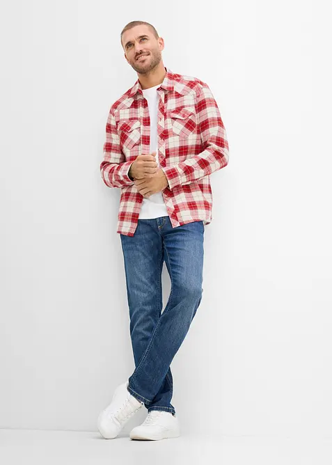 Camicia in flanella di puro cotone, bonprix