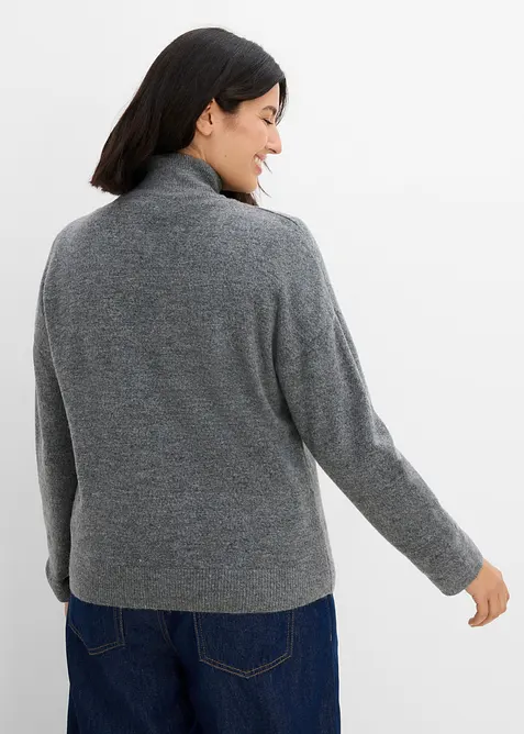 Cardigan con cerniera, bonprix