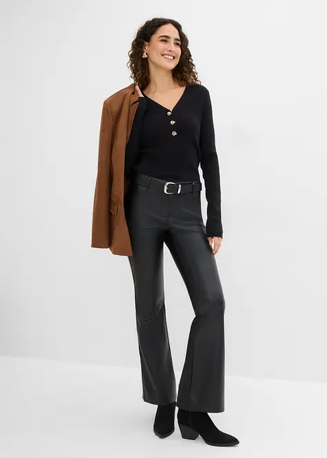 Pantaloni in similpelle, bonprix