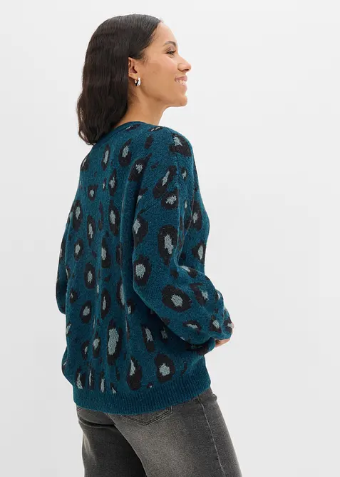 Cardigan con motivo jacquard, bonprix