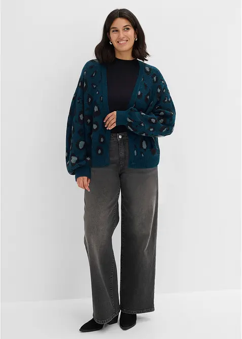 Cardigan con motivo jacquard, bonprix