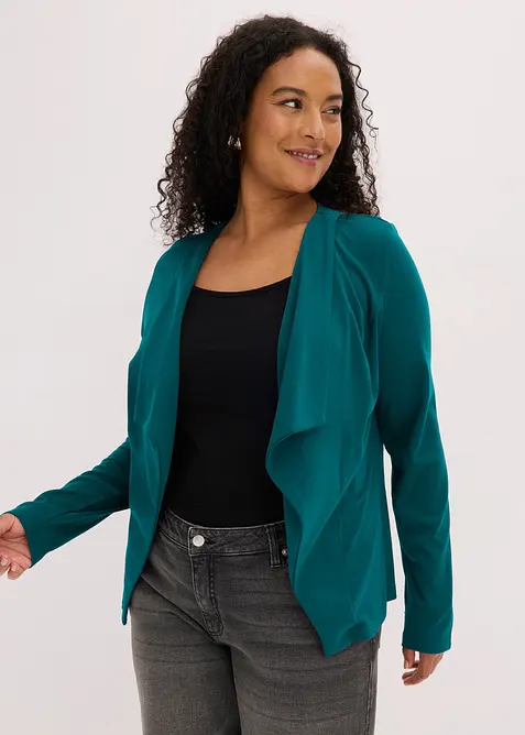 Blazer in jersey di viscosa fine, bonprix
