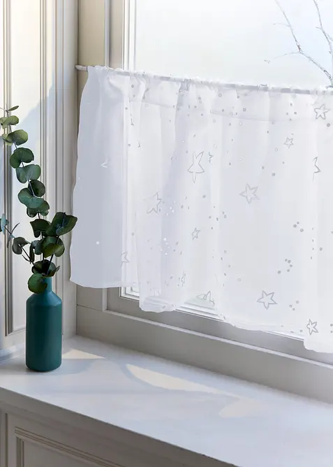 Tenda a vetro con stelle lucide, bonprix