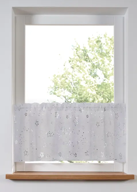 Tenda a vetro con stelle lucide, bonprix