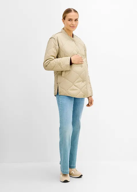 Giacca trapuntata pr&eacute;maman 3 in 1 ultraleggera con inserto babywearing, bonprix