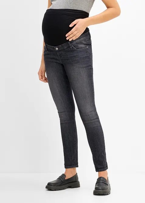 Jeans pr&eacute;maman elasticizzati con cotone biologico, skinny, bonprix