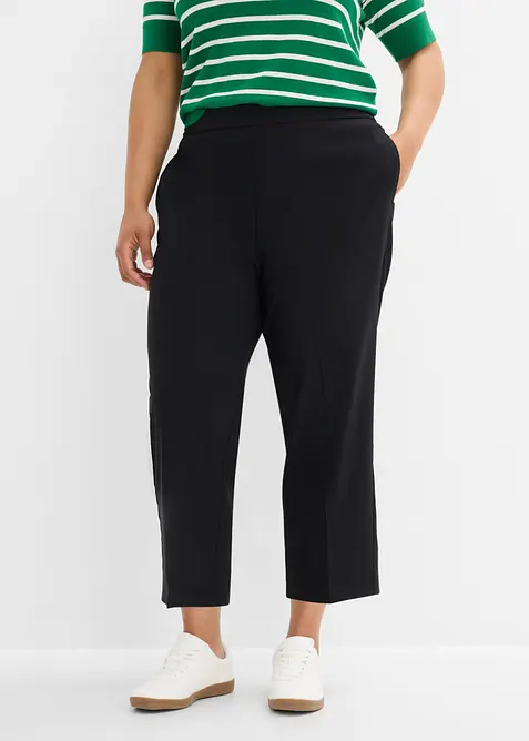 Pantaloni cropped in bengalina di misto viscosa, bonprix