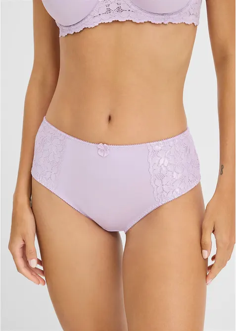 Slip alto con pizzo delicato (pacco da 2), bonprix