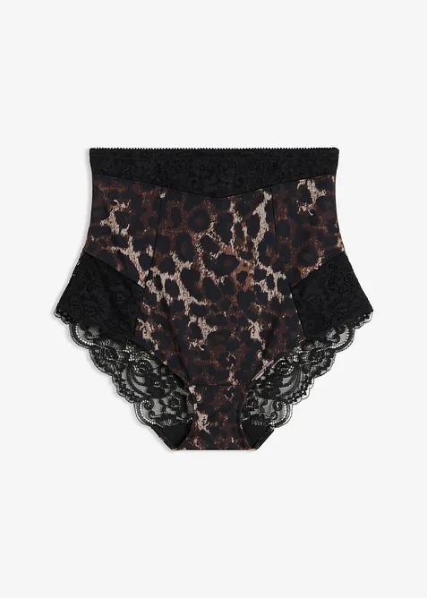 Culotte con pizzo ed effetto modellante medio, bonprix