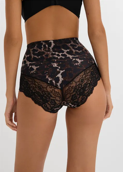 Culotte con pizzo ed effetto modellante medio, bonprix