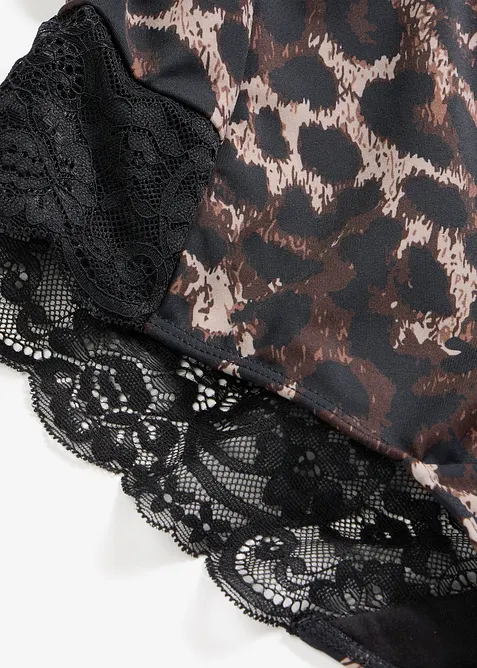 Culotte con pizzo ed effetto modellante medio, bonprix