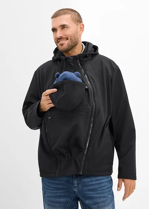 Giacca da uomo 3 in 1 con inserto babywearing (set 3 pezzi), bonprix