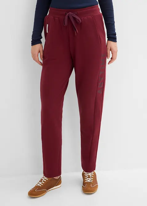 Pantaloni da jogging in misto cotone biologico elasticizzato, bonprix