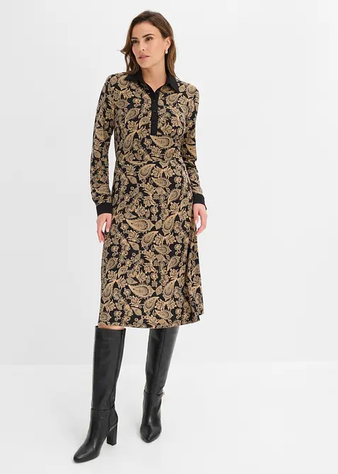 Abito di jersey con fantasia paisley, bonprix