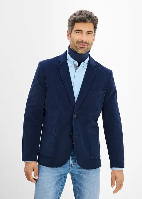 Giacca elegante in velluto a coste elasticizzato, regular fit, bonprix