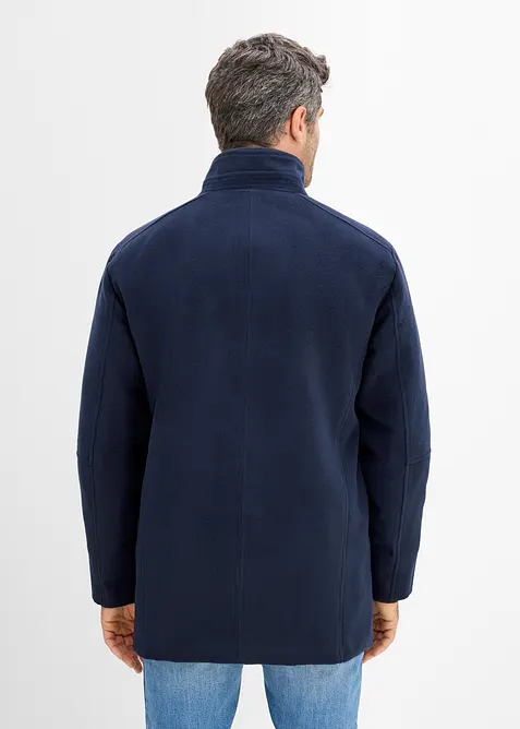 Giaccone invernale in simil lana con paravento, bonprix