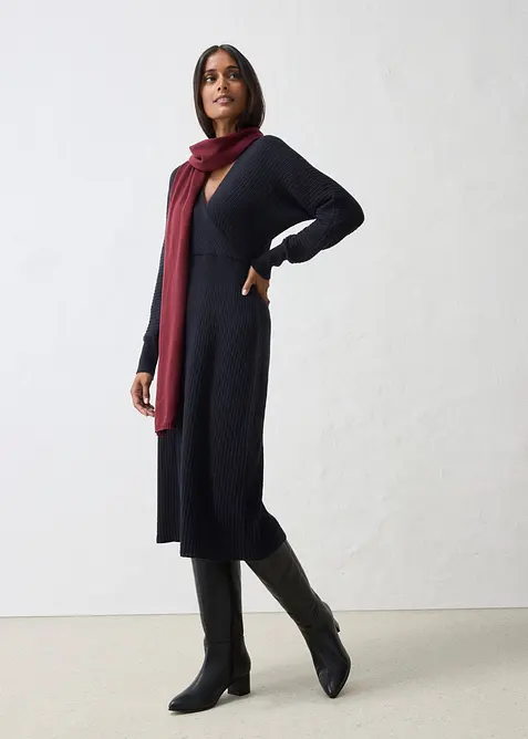 Abito in maglia di misto lana morbido, bonprix