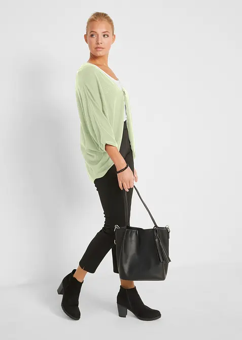 Cardigan in filato fine di puro cotone, bonprix