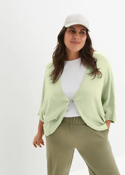 Cardigan in filato fine di puro cotone, bonprix