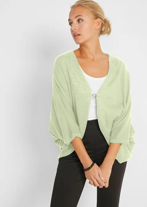 Cardigan in filato fine di puro cotone, bonprix
