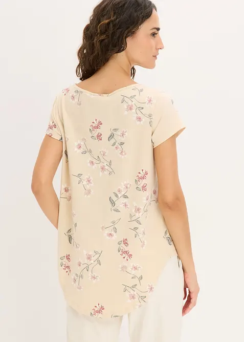 Maglia stile tunica in misto cotone, bonprix
