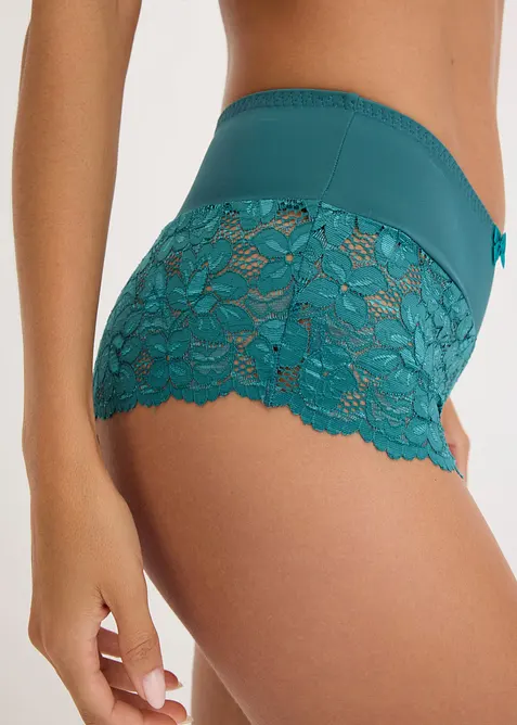 Culotte a vita alta con pizzo, bonprix
