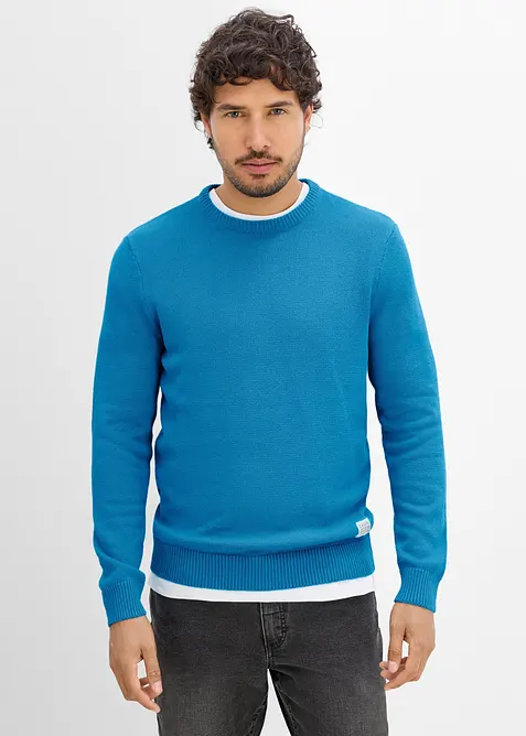 Maglione regular fit in filato fine, bonprix