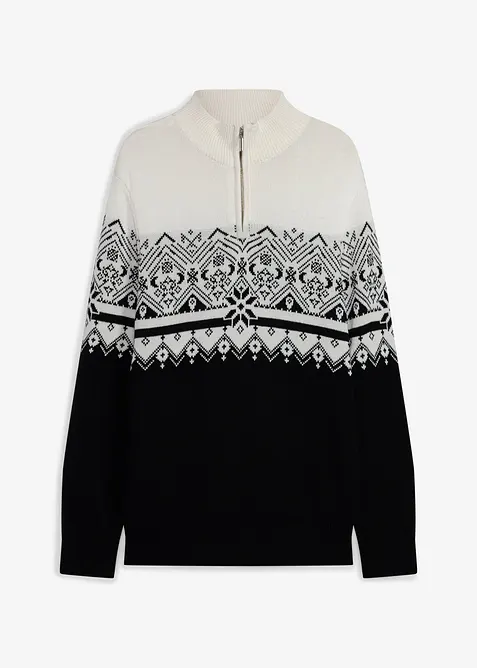 Maglione norvegese in puro cotone, bonprix