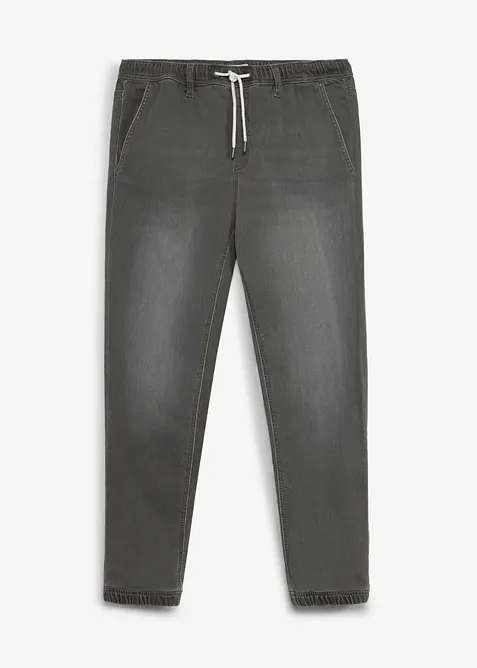 Jeans jogger con elastico in vita regular fit, straight, bonprix