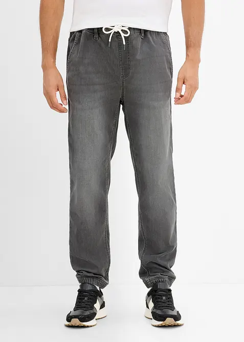 Jeans jogger con elastico in vita regular fit, straight, bonprix