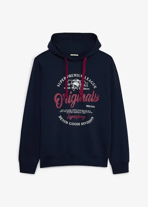 Felpa con cappuccio e taglio comfort, bonprix