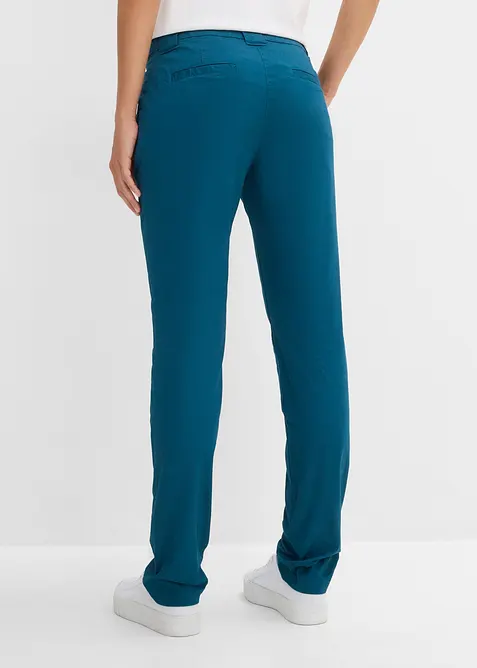 Pantaloni chino in misto cotone elasticizzato, bonprix