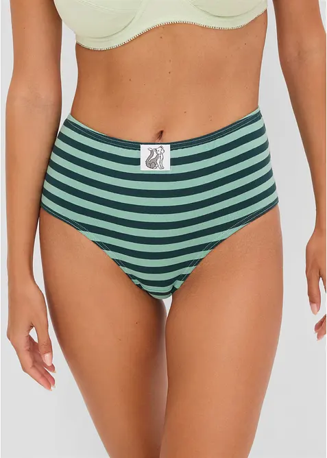 Slip alto con morbido cotone (pacco da 4), bonprix