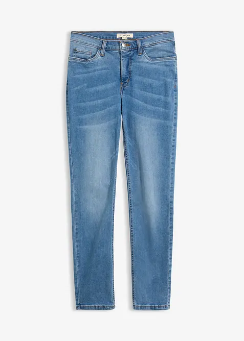 Jeans elasticizzati straight, vita media, bonprix
