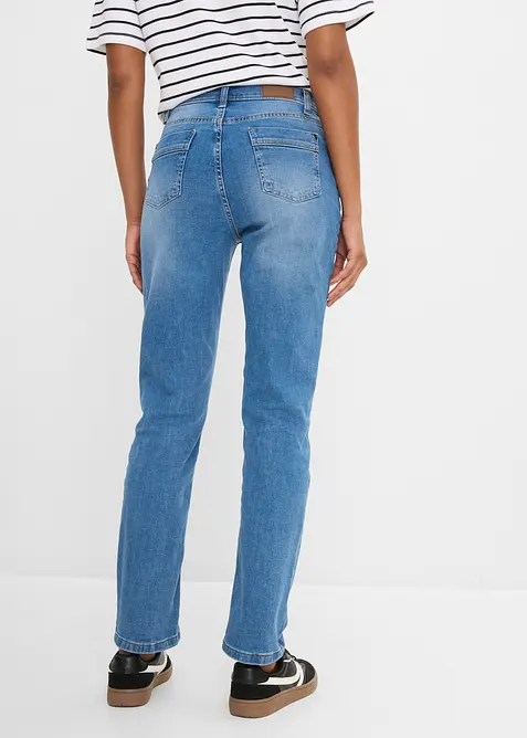 Jeans elasticizzati straight, vita media, bonprix