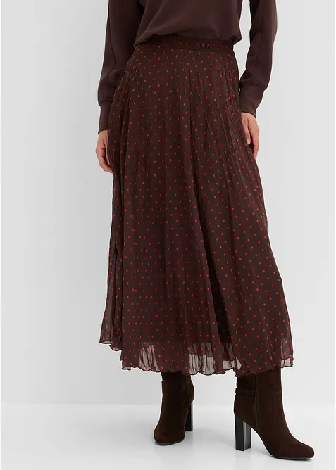 Gonna in chiffon con effetto stropicciato, bonprix