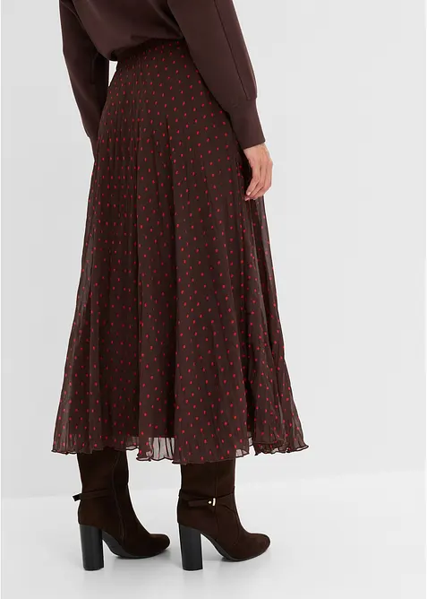 Gonna in chiffon con effetto stropicciato, bonprix