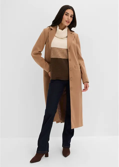 Cappotto lungo in simil lana, bonprix