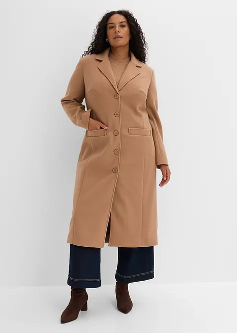 Cappotto lungo in simil lana, bonprix