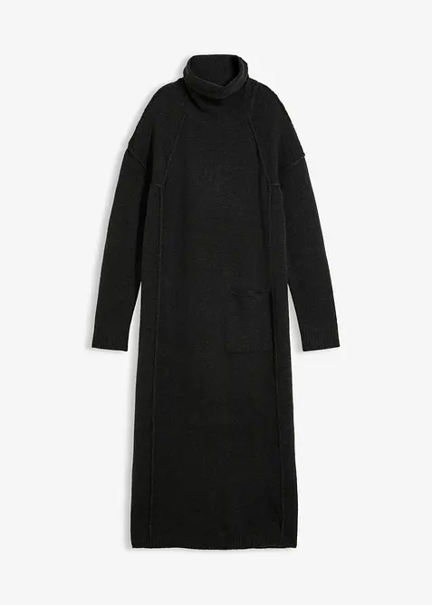Abito in maglia a collo alto, bonprix