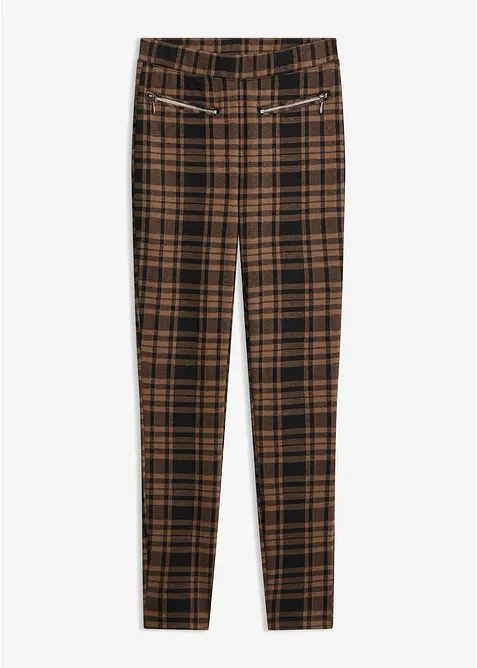 Pantaloni jacquard in jersey, bonprix