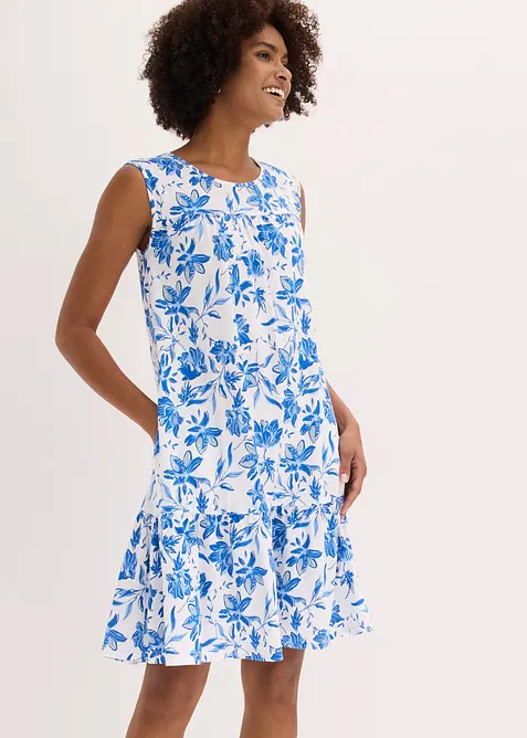 Abito midi in puro cotone, bonprix