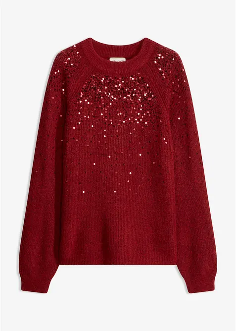 Maglione con paillettes, bonprix