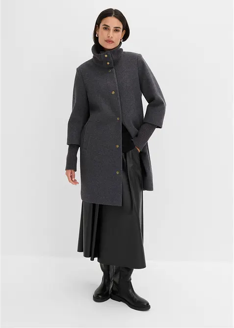 Cappotto corto in simil lana, bonprix