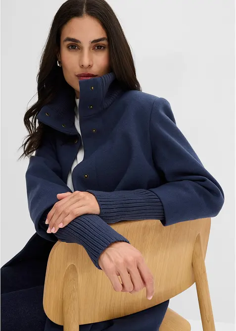 Cappotto corto in simil lana, bonprix