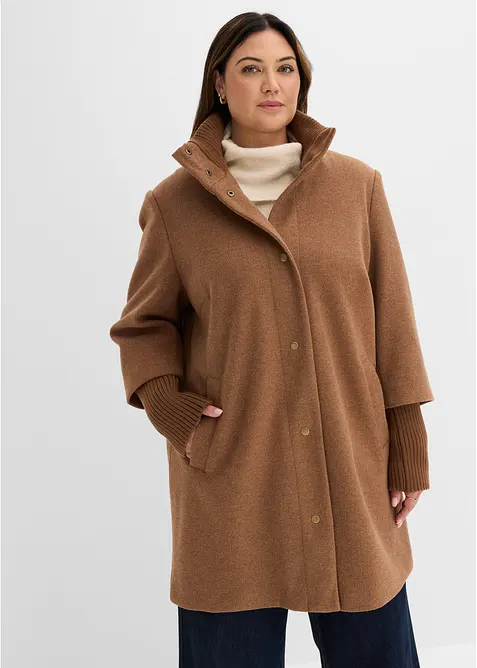 Cappotto corto in simil lana, bonprix