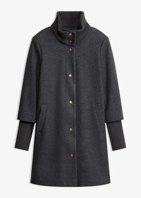 Cappotto corto in simil lana, bonprix