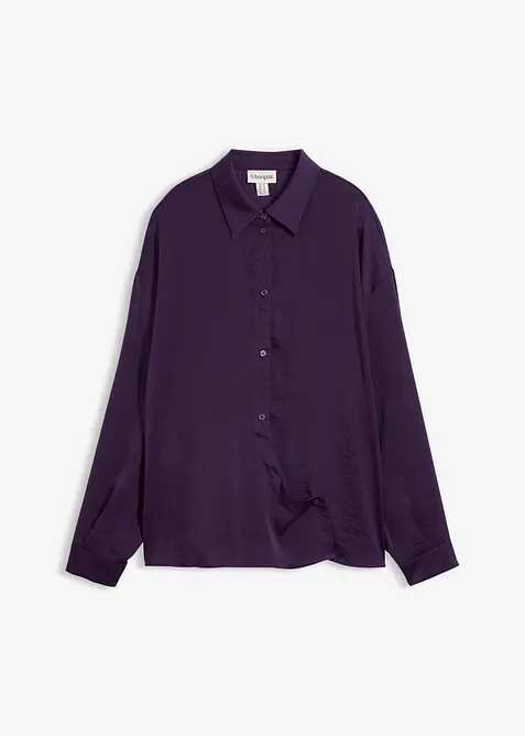 Camicia in satin fluido, bonprix