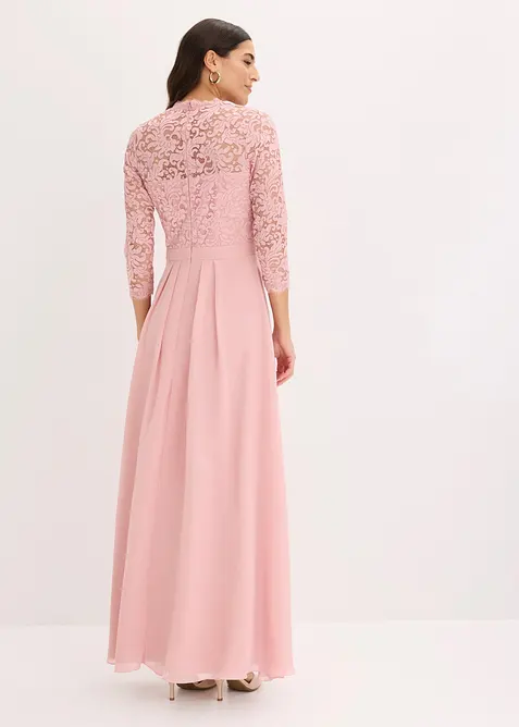 Abito lungo con pizzo, bonprix